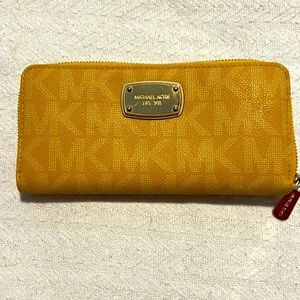 Yellow Michael Kors Wallet